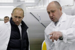 Vladimir Putin and Yevgeny Prigozhin